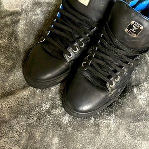 MCM sneakers size 38 black and blue